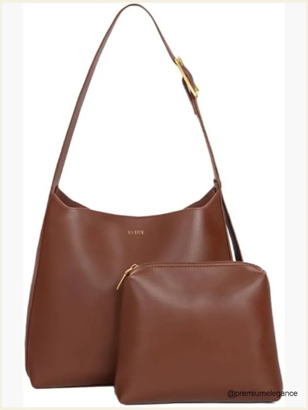 Vintage Vegan Leather Tote Bag Hobo Shoulder Bag Purse Women Travel Work